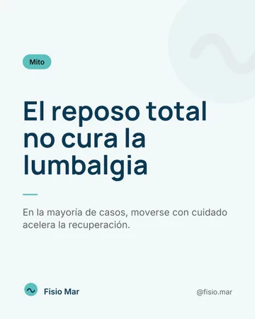 Desmontar un mito frecuente (Fisio Mar, proyecto de demostración)